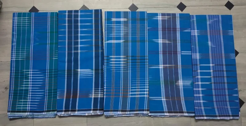 Blue check designs